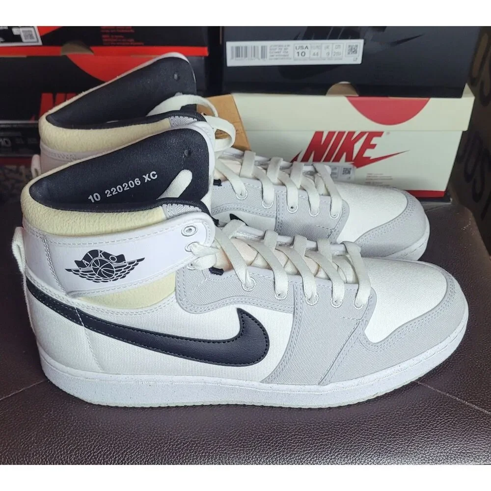 Nike Air Jordan 1 AJKO Grey Fog White Black DO5047-100 Men's Size 10 New